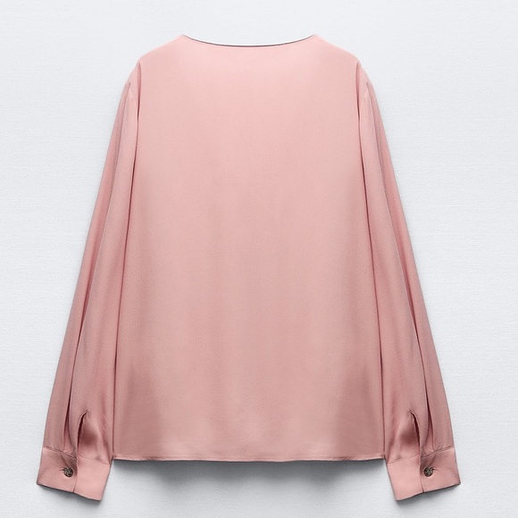 Zara NWT Blouse With Gold Buttons - Picture 6 of 7